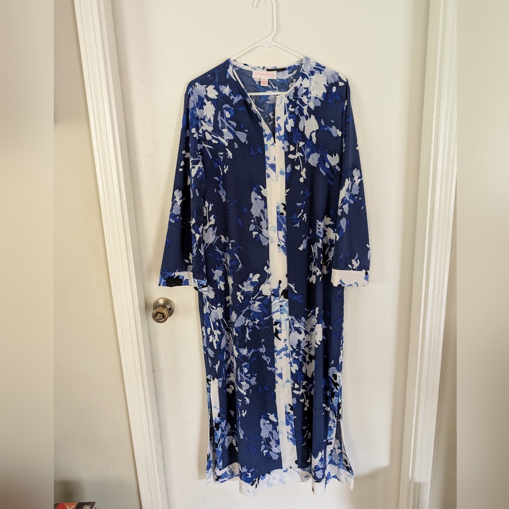Oscar de La Renta Pink Label Lounge wear Caftan Mumu S/M
